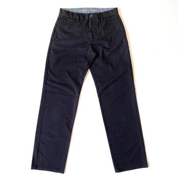 Old Navy Mens Black Loose Ultimate Built-In Flex Chino Pants 28x32 Work Uniform - Picture 2 of 9